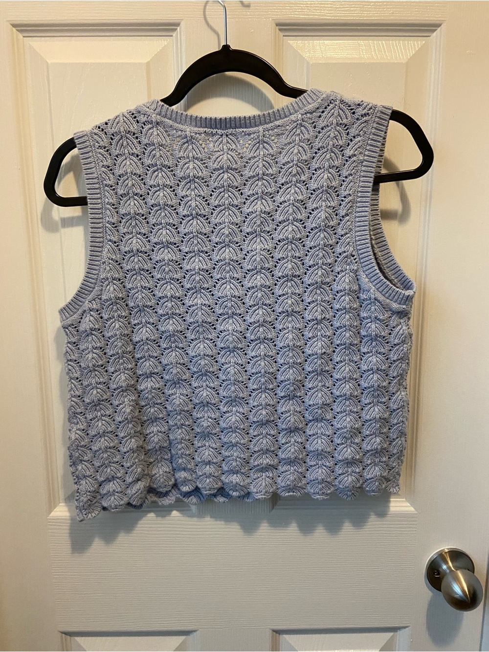 a new day Baby Blue Scallop Knit Sweater Vest - Picture 2 of 4